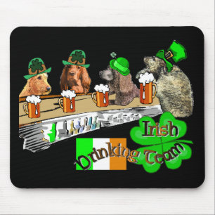 Irish Drinking Team St Patricks Day Mouse Pad
