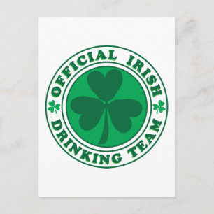 Irish Drinking Team/St. Patrick's Day Postcard