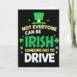 Irish Driver Funny St Patricks Card