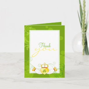 Irish Elegance Claddagh Wedding Thank You Card