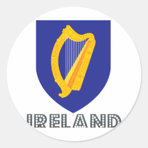 Irish Emblem Classic Round Sticker