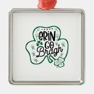Irish Erin Go Bragh Metal Tree Decoration