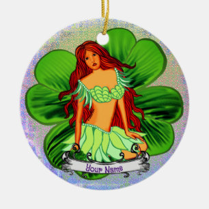 Irish Fairy Ceramic Tree Decoration