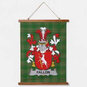 Irish Fallon or O_Fallon Coat of Arms Family Crest Hanging Tapestry