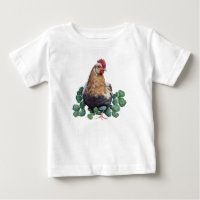 Irish Farmhouse | Cute Rooster in Clover Baby