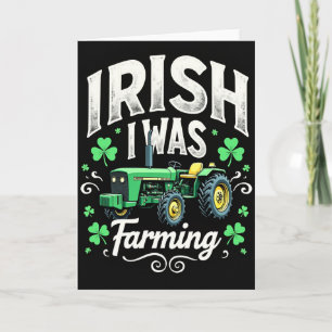 Irish Farming Tractor Card
