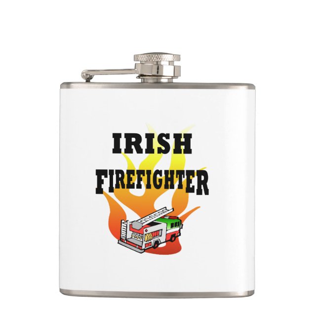 Irish Firemen Hip Flask (Front)