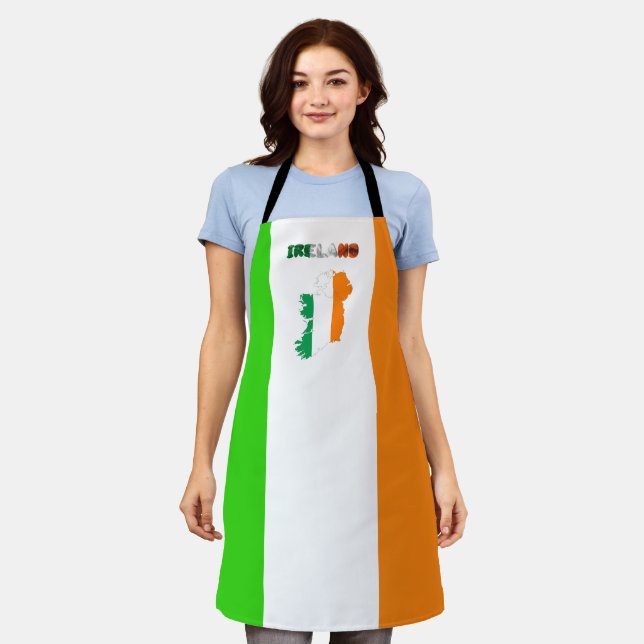 Irish flag apron (Worn)