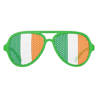 Irish Flag - Aviator Party Shades! Aviator Sunglasses