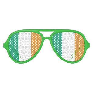 Irish Flag Aviator Sunglasses
