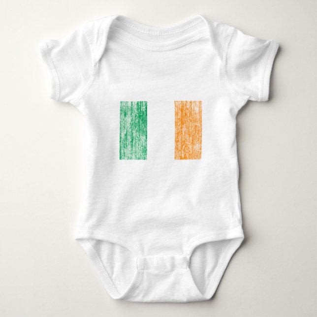 irish flag baby bodysuit (Front)
