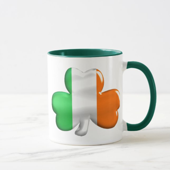 Irish Flag Clover Mug (Right)