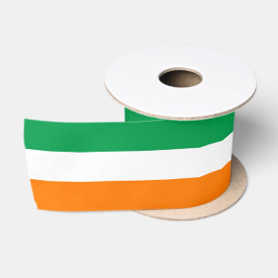 Irish flag colours ribbon, Tricolor, Ireland Satin Ribbon