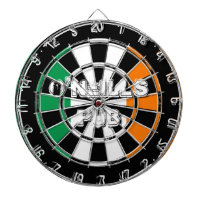 Irish flag dartboard design for pub or man cave
