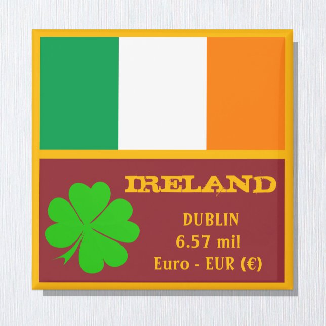 Irish flag, Dublin & Ireland, travel /sports fans Magnet (Creator Uploaded)