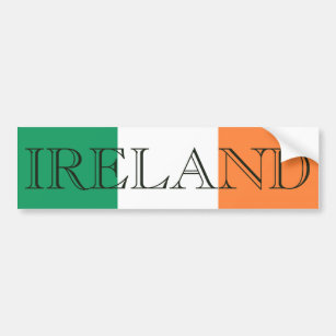 Irish Flag Ireland bscnt Bumper Sticker