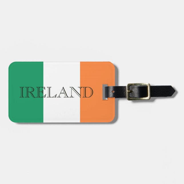 Irish Flag Ireland cd ltcnt Luggage Tag (Front Horizontal)