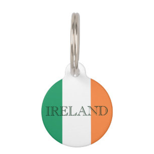 Irish Flag Ireland Customisable ptt Pet Tag