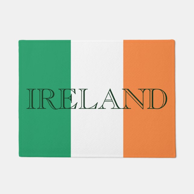 Irish Flag Ireland dmcnt Doormat (Front)