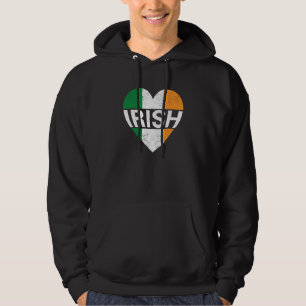 Irish Flag Ireland Pride Funny Shamrock Leprechaun Hoodie