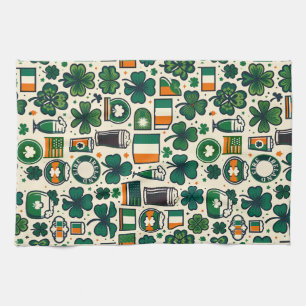 Irish Flag Ireland Saint Patricks Day Slainte Tea Towel