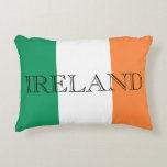 Irish Flag Ireland tpcnt Decorative Cushion<br><div class="desc">Irish Flag Ireland Accent Pillow
Design © Trinkets and Things 2017 - AHP Design. All Rights Reserved.</div>
