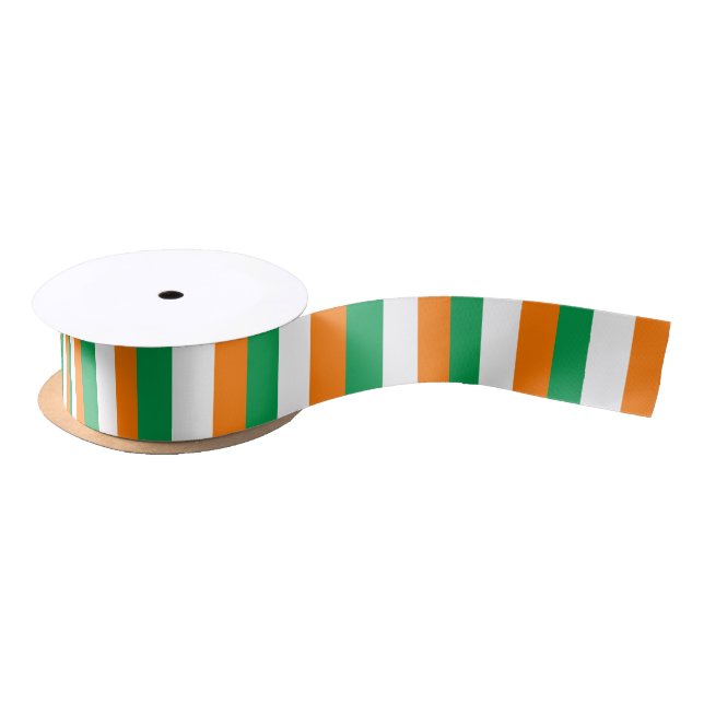 Irish Flag & Ireland travel, holiday /sports Satin Ribbon (Spool)