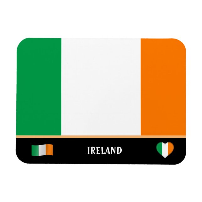 Irish Flag & Irish country travel / Ireland Magnet (Horizontal)