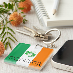 Irish Flag O,CONNOR Key Ring