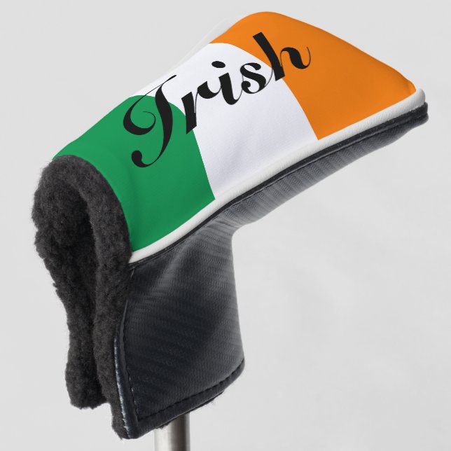 Irish flag of Ireland custom golf head socks Golf Head Cover (3/4 Front)
