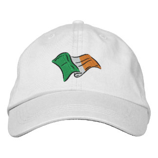 Irish flag of Ireland embroidered on a cap