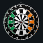 Irish flag of Ireland vintage dartboard design<br><div class="desc">Irish flag of Ireland vintage dartboard design. Cool custom dartboard for home,  office,  bar,  pub,  cafe,  man cave,  wedding etc. Upload your own image to this template optionally.</div>