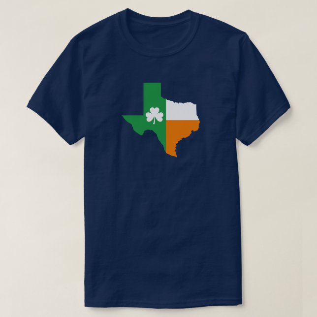 Irish Flag of Texas T-Shirt (Design Front)