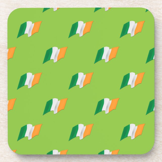 Irish Flag Pattern Coaster (Front)