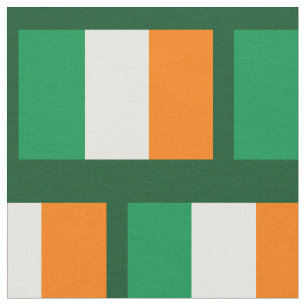 Irish flag pattern custom fabric DIY textile