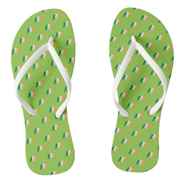 Irish Flag Pattern Jandals (Footbed)