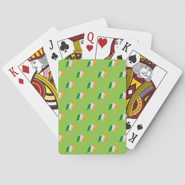 Irish Flag Pattern Playing Cards (Back)