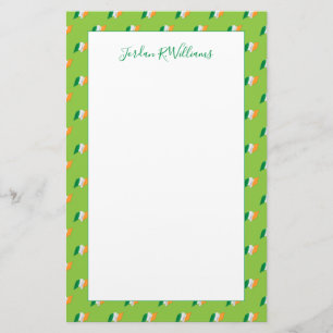 Irish Flag Pattern Stationery