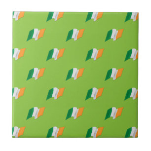Irish Flag Pattern Tile