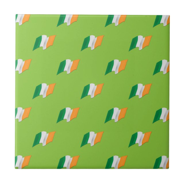 Irish Flag Pattern Tile (Front)