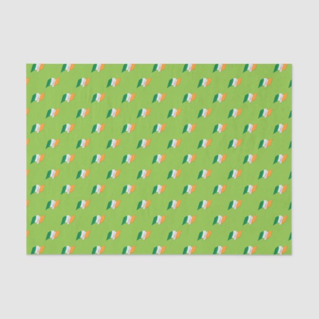 Irish Flag Pattern Tissue Paper (Front)