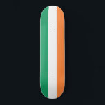 Irish Flag (Republic of Ireland) (ROI) (Eire) Skateboard<br><div class="desc">This design features the national flag of the Republic of Ireland, which is a country in the North West of Europe. The Republic of Ireland consists of 26 out of the 32 counties on the island of Ireland (which is also known, in the Irish language, as Éire and, in Ulster...</div>