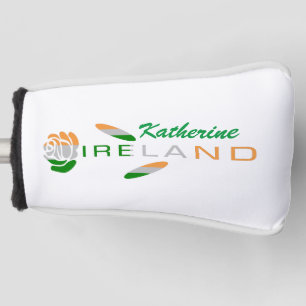 Irish Flag Rose Personalised Golf Head Cover