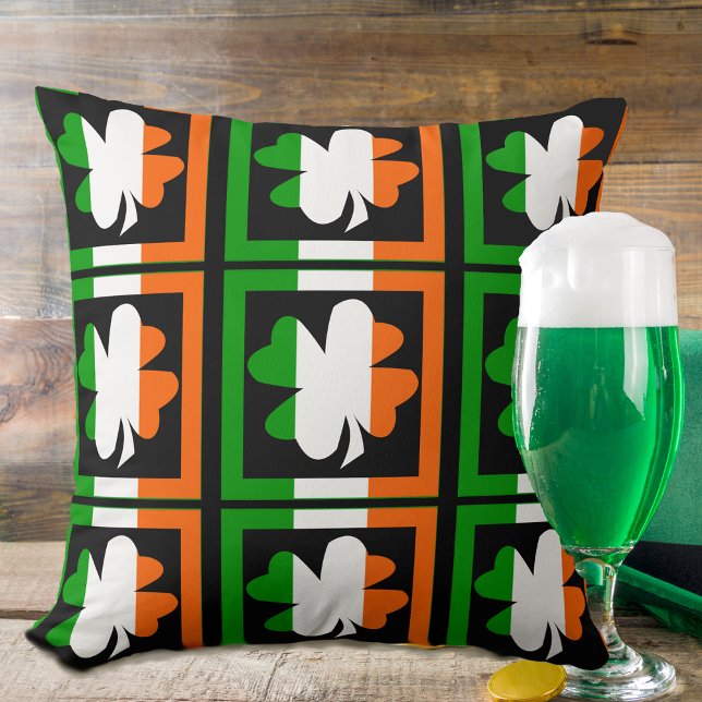 Irish Flag Shamrock Cushion (Creator Uploaded)