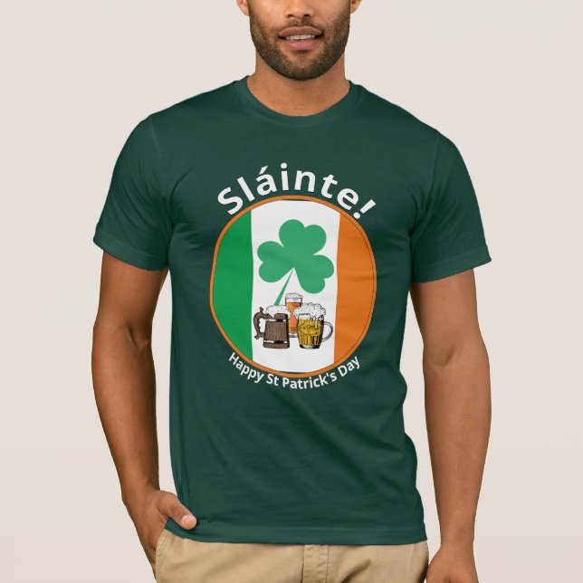 Irish Flag St Patricks Day T-Shirt (Front)