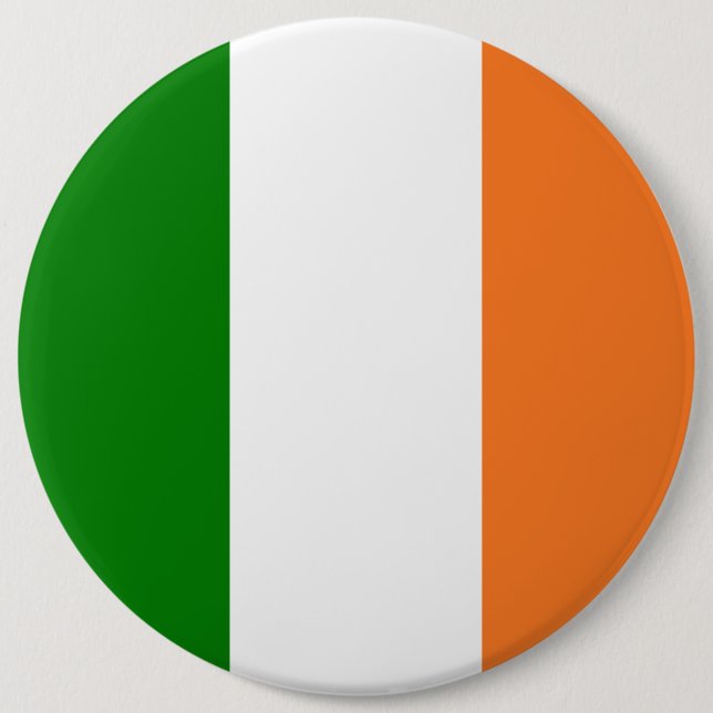 Irish Flag Total  6 Cm Round Badge (Front)