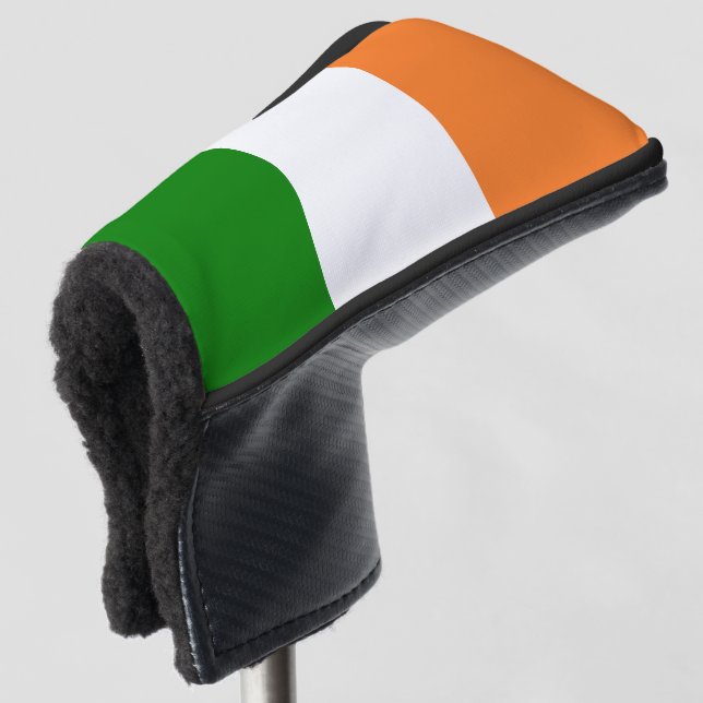 Irish Flag Total  Golf Head Cover (3/4 Front)