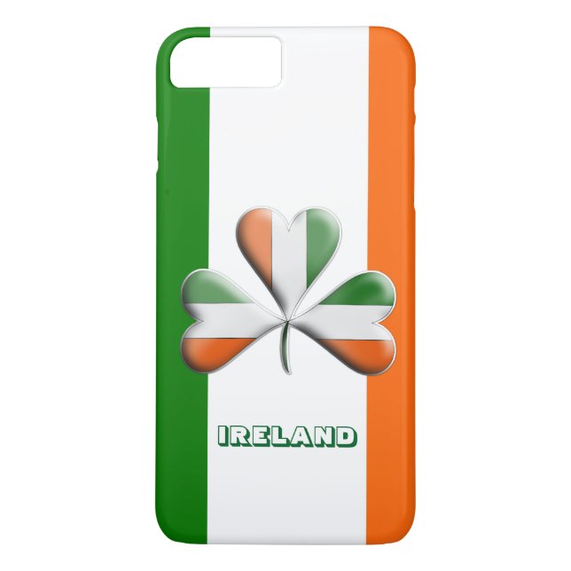 Irish Flag Tri Colours Themed Shamrock Case-Mate iPhone Case (Back)