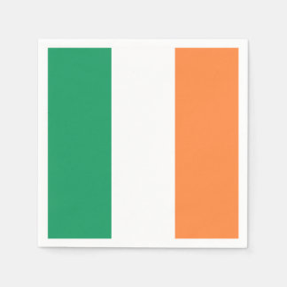 Irish Flag: Tricolor Saint Patrick’s Day Party Napkin