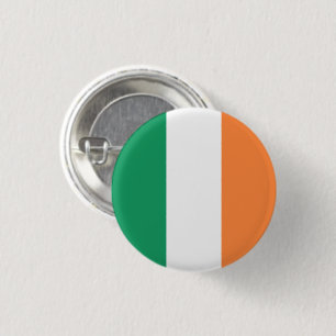Irish flag tricolour patriotic Saint Patrick's Day 3 Cm Round Badge